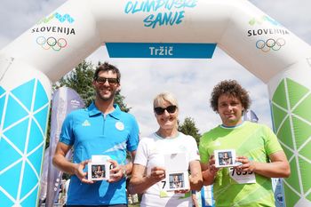 Olimpijci Andrej Jerman, Milena Kordež, Mitja Oranič (foto_Aleš Fevžer)