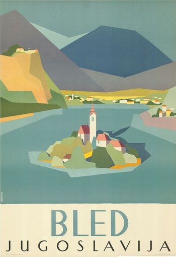 Razstava ob jezeru: Bled na starih plakatih