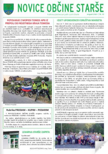 Nova izdaja Novic Občine Starše
