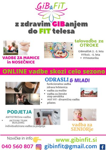z GIB&FIT v novo vadbeno sezono