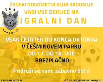 Dekliški nogomet v Češminovem parku