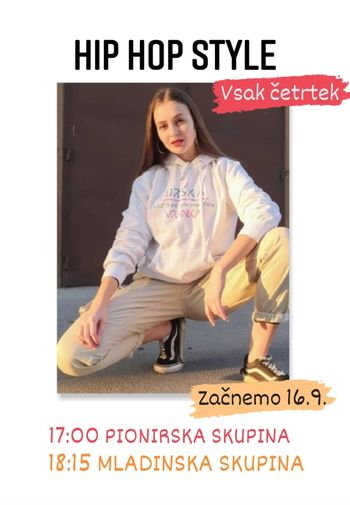 PLESNA ŠOLA URŠKA VRHNIKA - HIP HOP STYLE