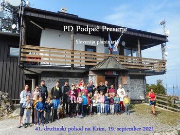 PD Podpeč Preserje  - 41. tradicionalni družinski pohod na Krim, 19.9.2021