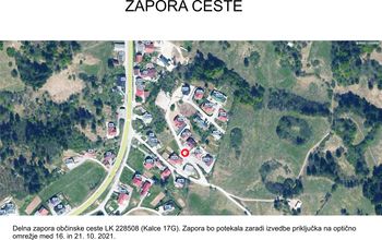 Zapora ceste Kalce