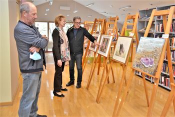Razstava likovnih del KUD Žalec v preboldski knjižnici