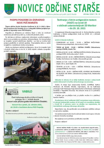 Novice občine Starše