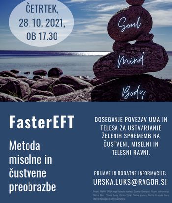Spletna delavnica: FasterEFT - Metoda miselne in čustvene preobrazbe