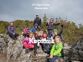 Mladi planinci PD Podpeč Preserje na Kopitniku