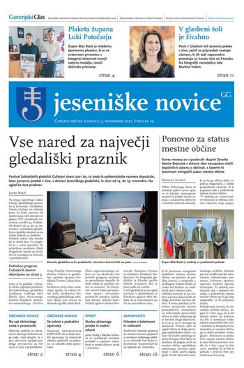 Jeseniške novice, 5. november 2021