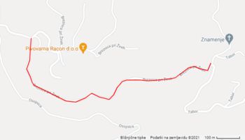 Zaprta lokalna cesta Žiri – Breznica