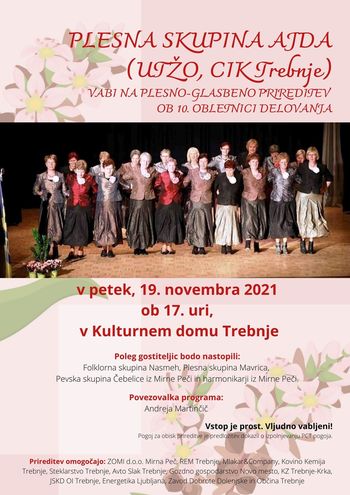 PLESNO GLASBENA PRIREDITEV OB 10. OBLETNICI DELOVANJA