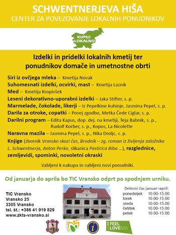 TIC Vransko – zimski delovni čas