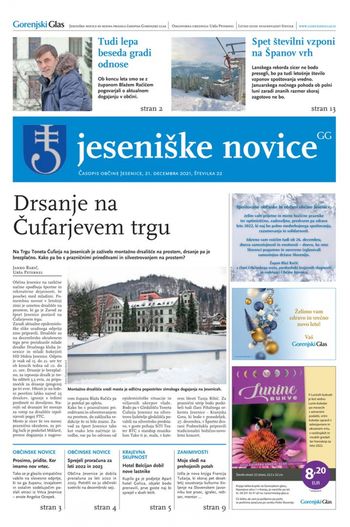 Jeseniške novice, 21. december 2021