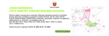 Javna razgrnitev Elaborata lokacijske preveritve