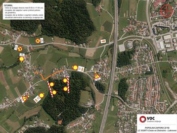 Do 6. marca popolna zapora ceste Cesta na Ostrožno - Lokrovec - Dobrova
