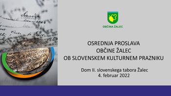 Osrednja proslava v Občini Žalec ob slovenskem kulturnem prazniku 2022