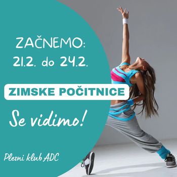 ❗BREZPLAČNE ZIMSKE PLESNE POČITNICE V ADC❗