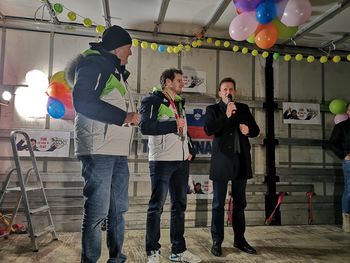 Župan Bojan Šrot pri Mastnakovih v Medlogu čestital olimpijskemu podprvaku