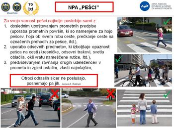 Nacionalna preventivna akcija »PEŠCI« 