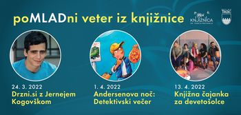 Drzni. si, Andersenova noč ter Knjižna čajanka za devetošolce
