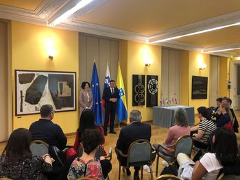 Župan Bojan Šrot je sprejel mlade iz petih držav in Celja, ki sodelujejo v evropskem projektu Depend