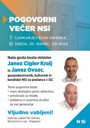 Pogovorni večer NSi