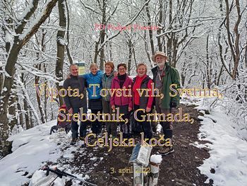 PD po vrhovih okoli Celjske koče 3.4.2022