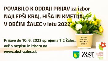Najlepši kraj, hiša in kmetija v Občini Žalec 
