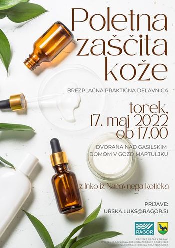 Praktična delavnica NARAVNA POLETNA ZAŠČITA KOŽE
