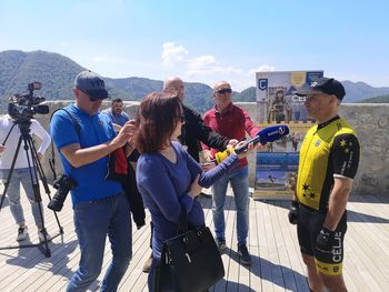 Tone Tiselj, ambasador kolesarske dirke Po Sloveniji v Celju 