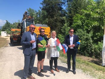Slavnostni začetek gradnje kolesarske povezave Celje-Štore-Šentjur 