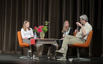 Jakob J. Kenda na zaključku bralne značke