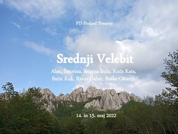 PD po Srednjem Velebitu 14. in 15.5.2022 PD po Srednjem Velebitu 14. in 15.5.2022
