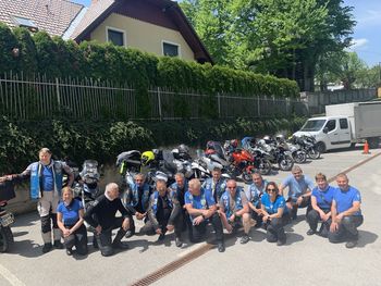 Blue Knights Slovenia I - policijski motoristični klub za begunske otroke iz Ukrajine