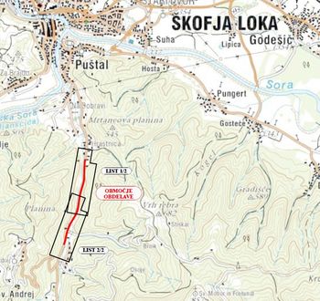 Polovična zapora ceste v Hrastnici
