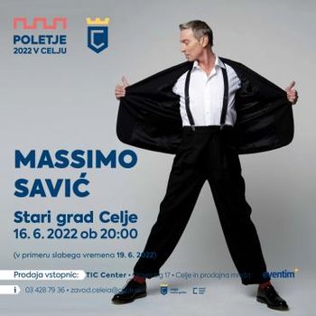 Koncert Massima na Starem gradu Celje prestavljen na nedeljo, 19. junija