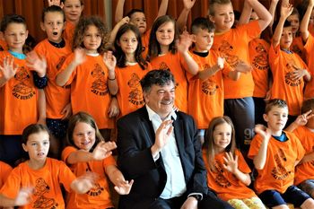 Sprejem mladih bralcev v Mestni knjižnici Grosuplje