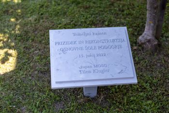 Temeljni kamen prizidka Osnovne šole Podgorje