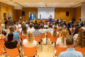 Sprejem slovenjgraških odličnjakov