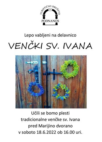 Delavnica - Venčki sv. Ivana