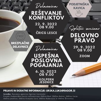 ČETRTKE REZERVIRAJTE ZA PODJETNIŠKO KAVICO