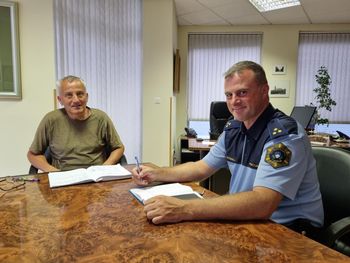 Vodja policijskega okoliša na obisku pri podžupanu