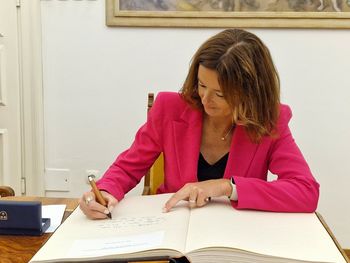 Ministra Tanja Fajon in Matjaž Han obiskala Mestno občino Celje 