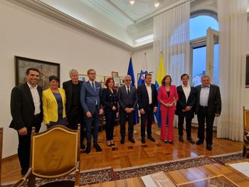 Ministra Tanja Fajon in Matjaž Han obiskala Mestno občino Celje 