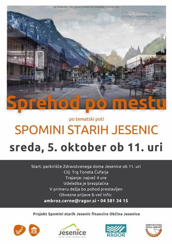 Vabilo na »Sprehod po mestu«