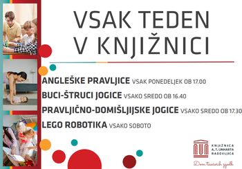 Redni tedenski dogodki za otroke