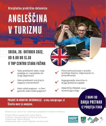 ANGLEŠČINA V TURIZMU - brezplačna praktična delavnica 