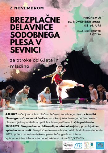 Delavnice sodobnega plesa za otroke in mladino