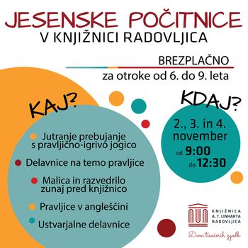 Jesenske počitnice v knjižnici