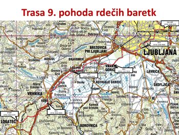 9. (tradicionalni) pohod rdečih baretk od Logatca do Ljubljane